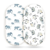 GRSSDER bassinet sheet with elastic bottom keeps sheets snug for peaceful naps.