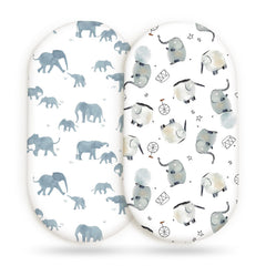 GRSSDER bassinet sheet with elastic bottom keeps sheets snug for peaceful naps.