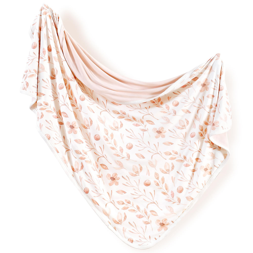 GRSSDER Pink Flora closeup of super-soft jersey-knit fabric for cozy comfort