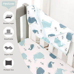GRSSDER swaddle blanket 34x44 in use for cozy swaddling