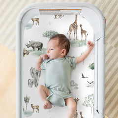 GRSSDER three-pack bassinet sheets showcases convenience and value for quick changes.