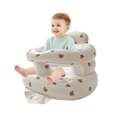 GSengGoung portable inflatable baby seat side view ideal for travel and on the go.