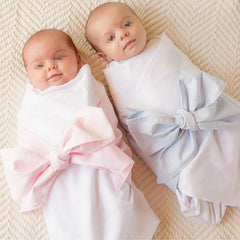 GSHLLO newborn swaddle sash pink bowknot wrapped baby—cozy newborn photos