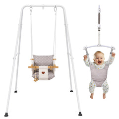 G TALECO GEAR 2in1 baby jumper-swing white frame for versatile indoor play