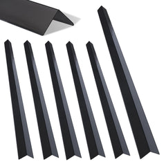GuangzhuBS 6-piece corner protectors bright titanium black for durable wall edge protection.