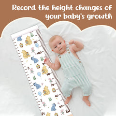 Guawubiang Winnie height chart rolled for convenient storage when not in use.