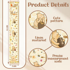 Guawubiang Winnie height chart in wooden frame for sturdy nursery decor