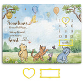 Guawubiang Winnie milestone blanket for baby photos capturing monthly growth moments