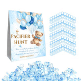 Guawubiang Winnie pacifier hunt sign blue side enhances baby shower decor theme