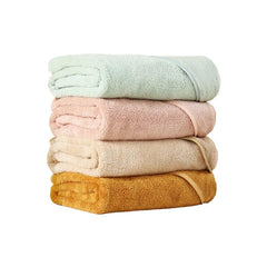 Gucilulu hooded towel laid flat showing generous 31x31 inch coverage.
