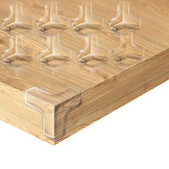 Gudui 24-pack corner protectors with a 3-sided design protect table corners.