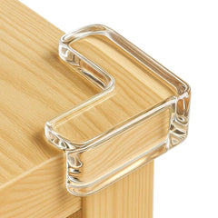 Gudui corner guards 16-pack on a table edge showing discreet protection