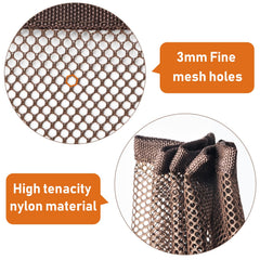 Gudui stair-balcony guard net mounted on banister demonstrates versatile use in home.