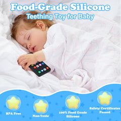 GUIGUZHJ baby teether with grip-friendly design supports tiny hands learning to hold.