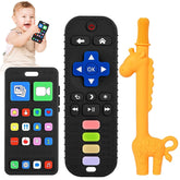 Guiguzhj phone teether toy shows colorful silicone for soothing gums during playtime