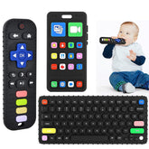GUIGUZHJ teether phone toy boosts gum comfort with familiar play