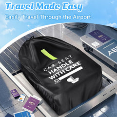 Guiseapue car seat travel bag featuring PVC ID box for easy identification.
