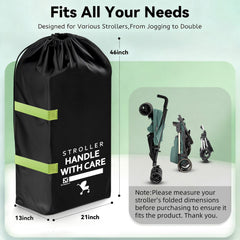 Guiseapue nylon stroller bag demonstrates durable luggage protection.