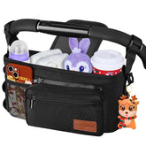 Guiseapue universal stroller organizer with cup holder keeps drinks within easy reach