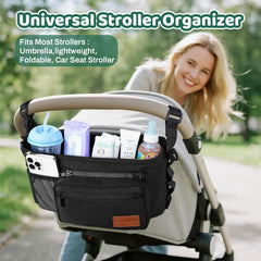 Guiseapue stroller organizer with detachable phone bag for quick access