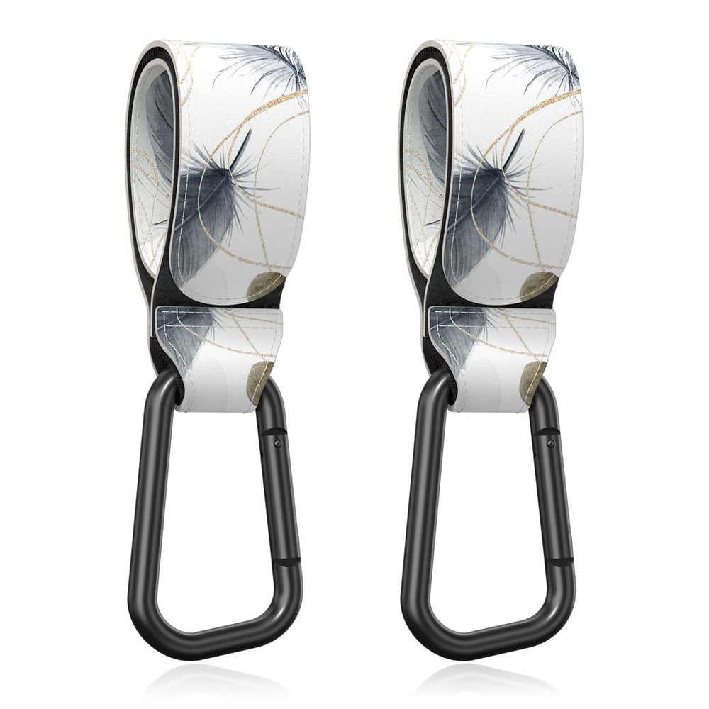 Gukeniu stroller hooks universal-fit on handle, enabling hands-free errands.