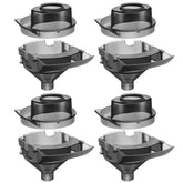 Gulfmew replacement funnel set grey with cover for Baby Brezza aids spill-free formula prep