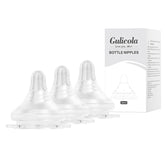 Gulicola Natural Flow nipple pack shot with slow-flow design for smoother feeds.