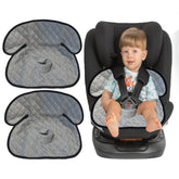 Gulissa 2Pack Piddle Pad waterproof seat cover in grey protects car seats from accidents and spills.