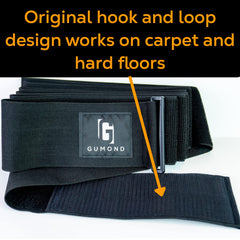 Gumond durable stretch detail highlights elastic material for flexible, long-lasting fit.