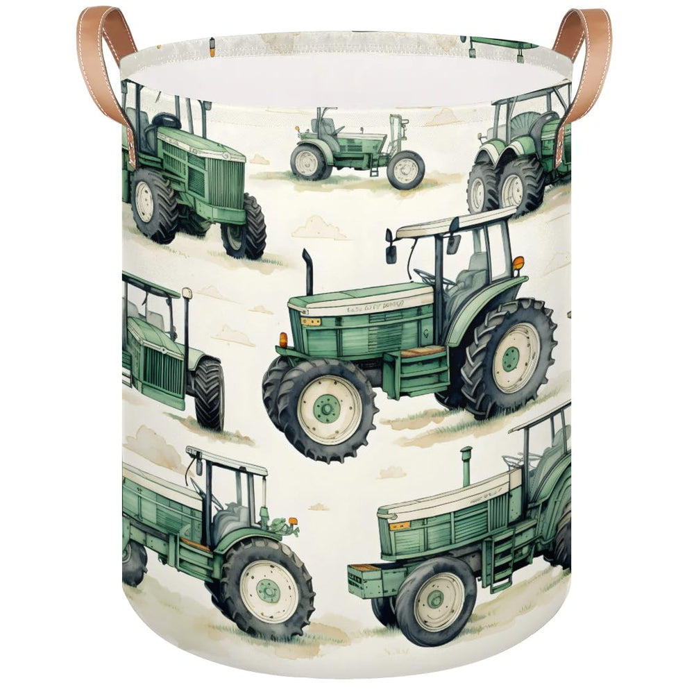 Gumuslen laundry basket folded collapsible for easy storage.