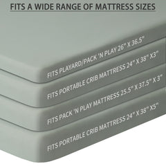 GUNTAIL pack and play sheet microfiber softness supports peaceful naps.