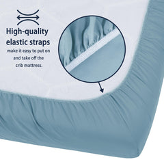 Edge-elastic design secures the GUNTAIL sheet to the mattress edge.