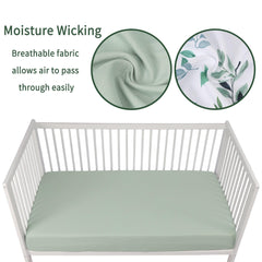 GUNTAIL two-pack crib sheets provide convenient backups for busy parents.