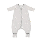GUNAMUNA Long Sleeve Footie Sleep Sack with DIAPER-Zip for quick changes and cozy sleep.