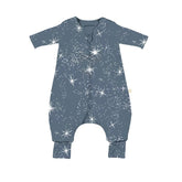 Gunamuna Long Sleeve Footie Sleep Sack Imagine with DIAPER-ZiP for quick diaper changes.