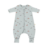 GUNAMUNA long sleeve footie sleep sack zipper-close enables quick diaper changes