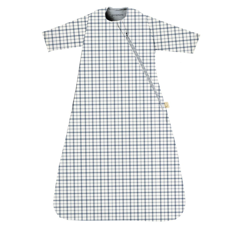 GUNAMUNA swaddle wrap with WonderZiP unzip for easy nighttime diaper changes.