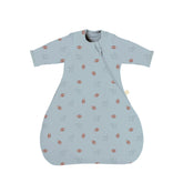 GUNAMUNA long-sleeve transitional swaddle with WONDERZiP enables quick diaper changes while keeping baby cozy.