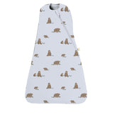 GUNAMUNA Swaddle Wrap with WONDERZiP enables quick diaper changes while keeping baby cozy.