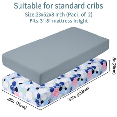 GUNTAIL crib sheet elastic edge detail closeup emphasizes secure, fuss-free setup