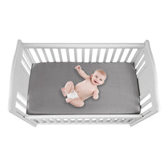 GUNTAIL Silk Crib Sheets breathable fabric for baby comfort.