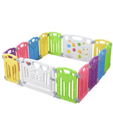 Gupamiga baby playpen-assembly-step shows quick setup for safe playtime.