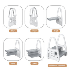 Gupamiga toddler step stool bathroom-sink use emphasizes child-friendly height for handwashing