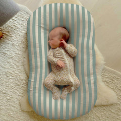 guruixu muslin baby lounger cover 2pack display shows convenient replacement slipcovers for busy caregivers