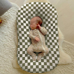 guruixu Muslin Baby Lounger Cover with envelope closure for secure fit