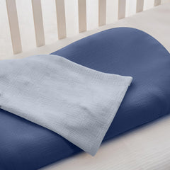 Guruixu muslin cotton texture closeup highlights ultra-soft weave for newborn comfort.