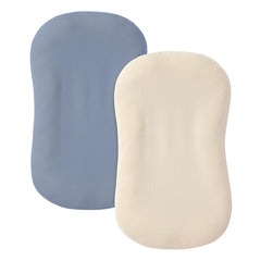 guruixu muslin baby lounger cover Tradewinds Cream soft breathable cotton for newborn comfort