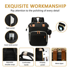 GurZinn diaper bag made with waterproof Oxford fabric for outdoor use