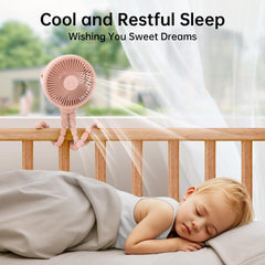 GUSGU stroller fan battery-life highlights long runtime across speeds