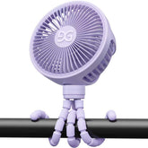 GUSGU stroller fan clip-on shows baby-friendly safety design for on-the-go cooling.